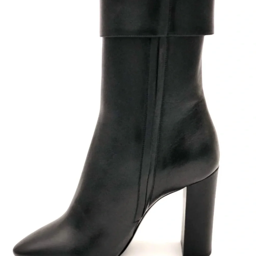Saint Laurent Black Joplin 105 Buckle Boots Sz 39.5 - Picture 4 of 9